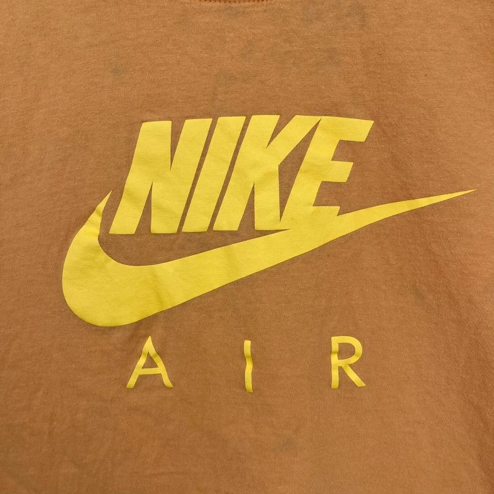 Nike Air Mens Graphic Tee Orange Yellow Short Sleeve T-Shirt Size XL